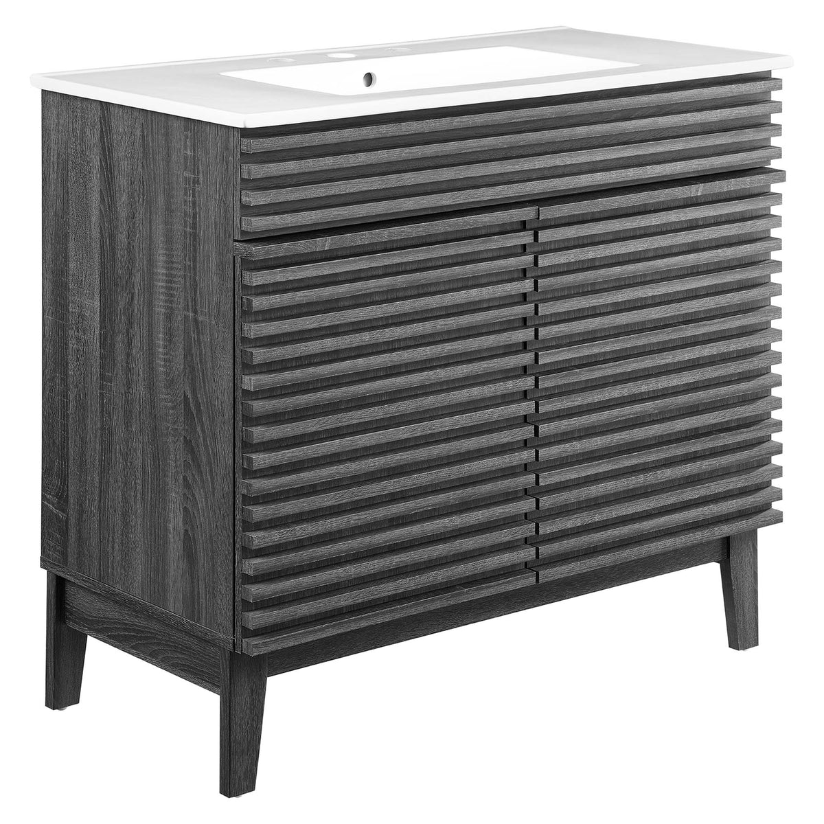Render 30" and 36" Bathroom Vanities with White Basin Included