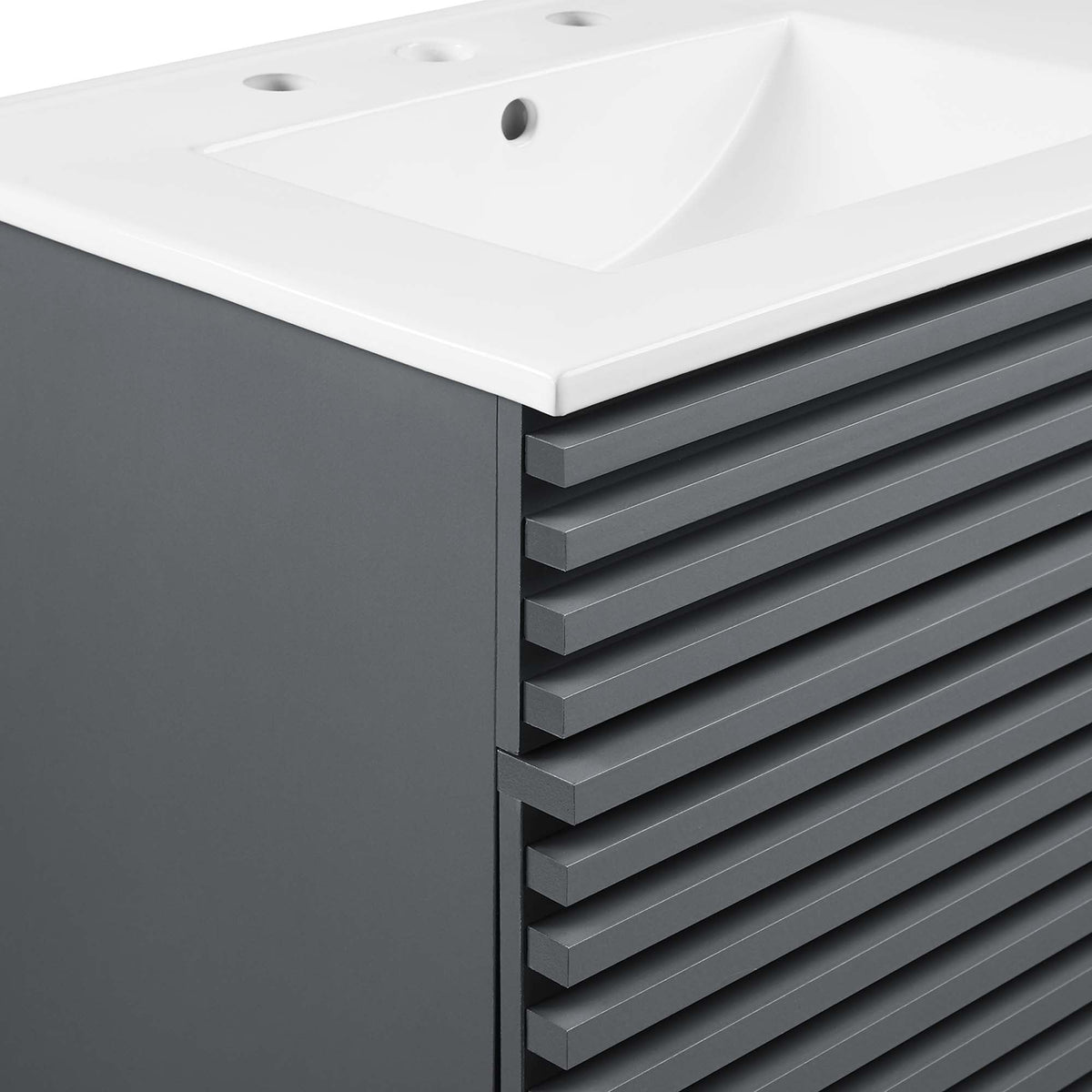 Render 48" Bathroom Vanity with White Basin Included