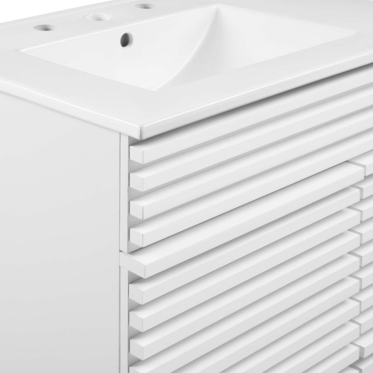 Render 48" Bathroom Vanity with White Basin Included