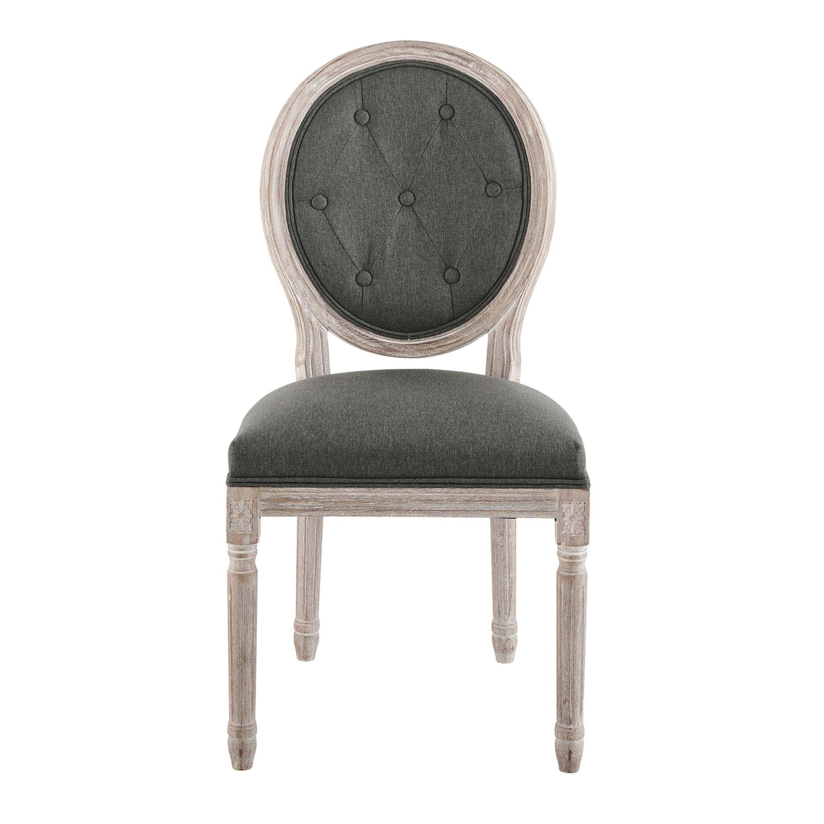 Arise Vintage French Upholstered Fabric Dining Side Chair - view 4