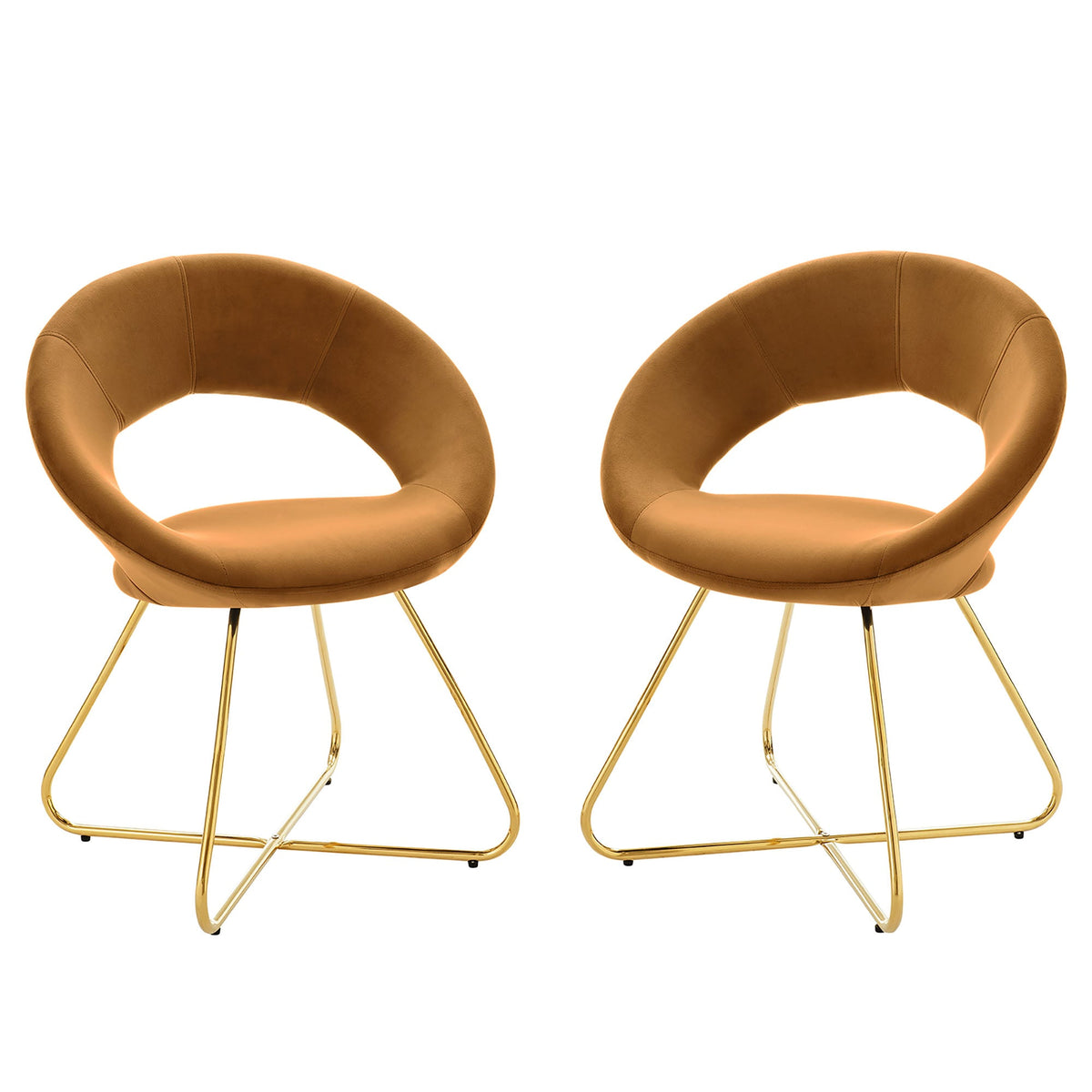 Nouvelle Performance Velvet Dining Chair Set of 2 - view 3