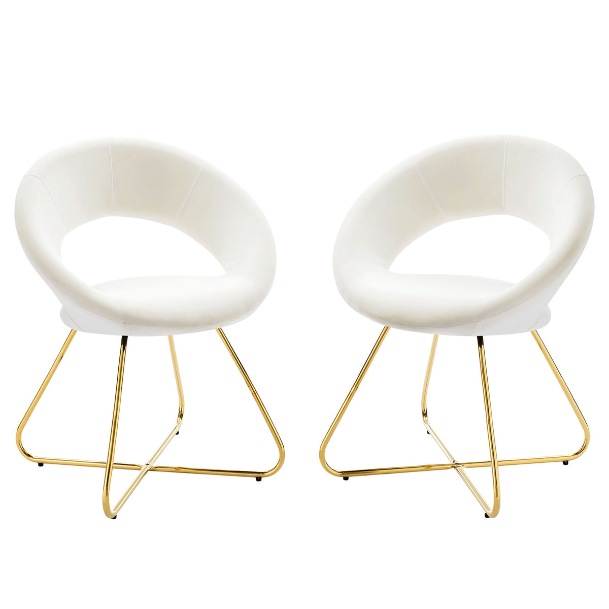 Nouvelle Performance Velvet Dining Chair Set of 2 - view 6