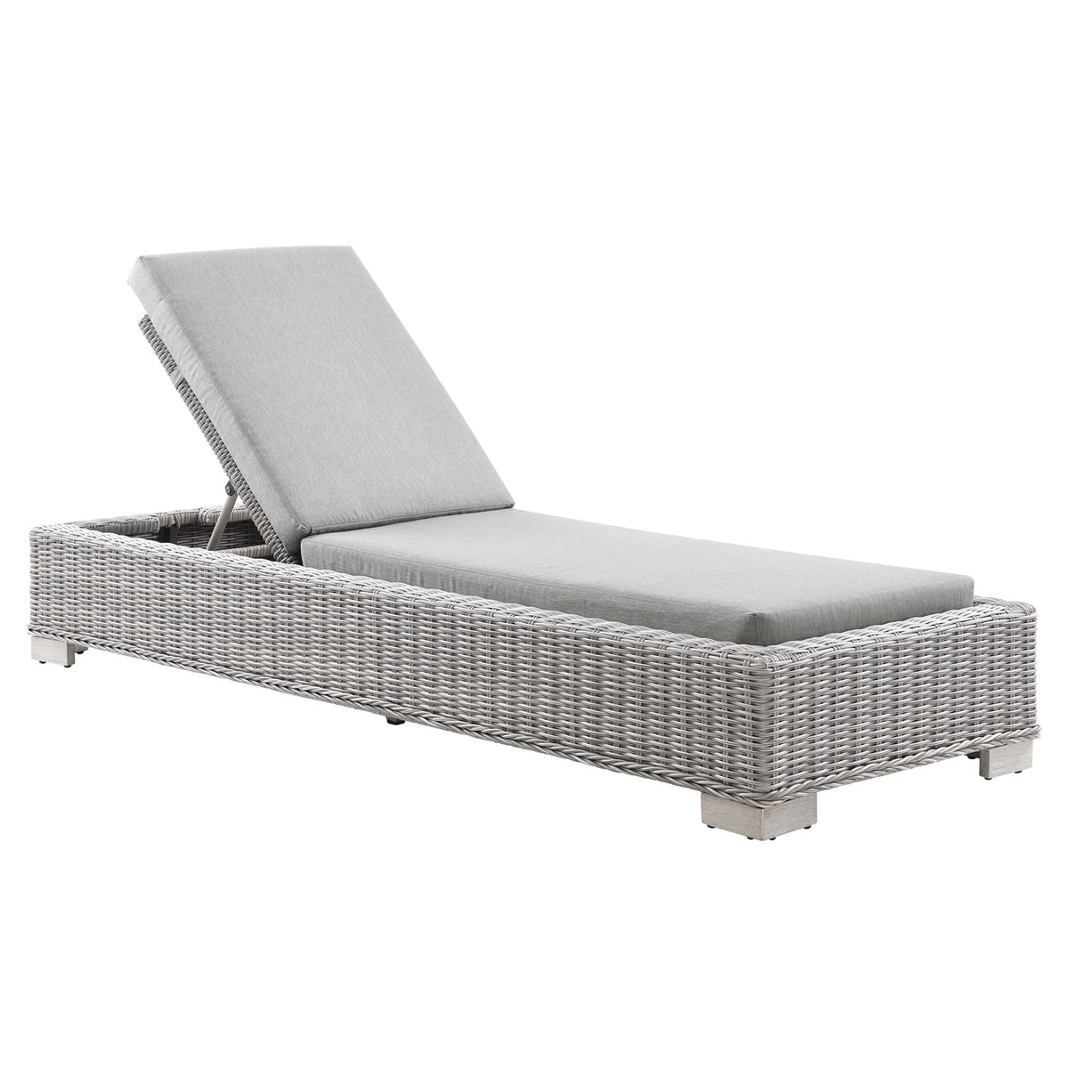 Conway Outdoor Wicker Rattan Chaise Lounge