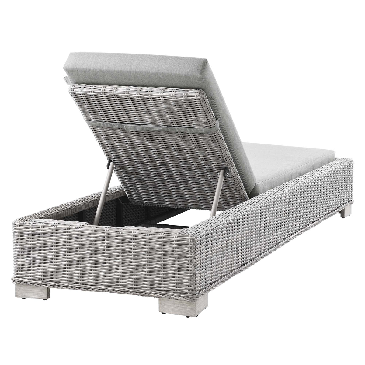 Conway Outdoor Wicker Rattan Chaise Lounge