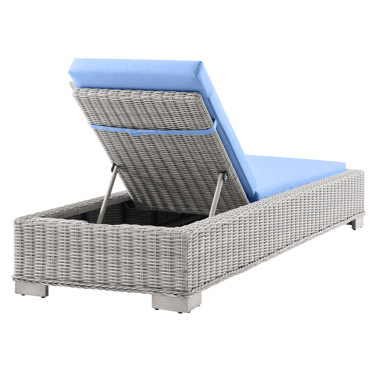 Conway Outdoor Wicker Rattan Chaise Lounge