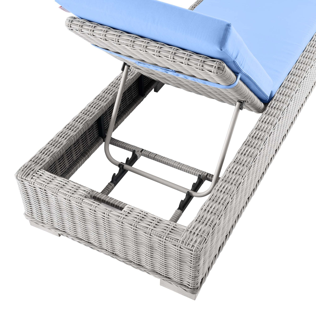 Conway Outdoor Wicker Rattan Chaise Lounge