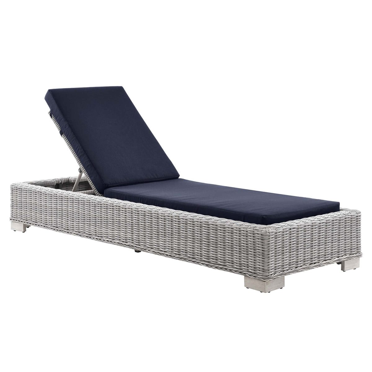 Conway Outdoor Wicker Rattan Chaise Lounge