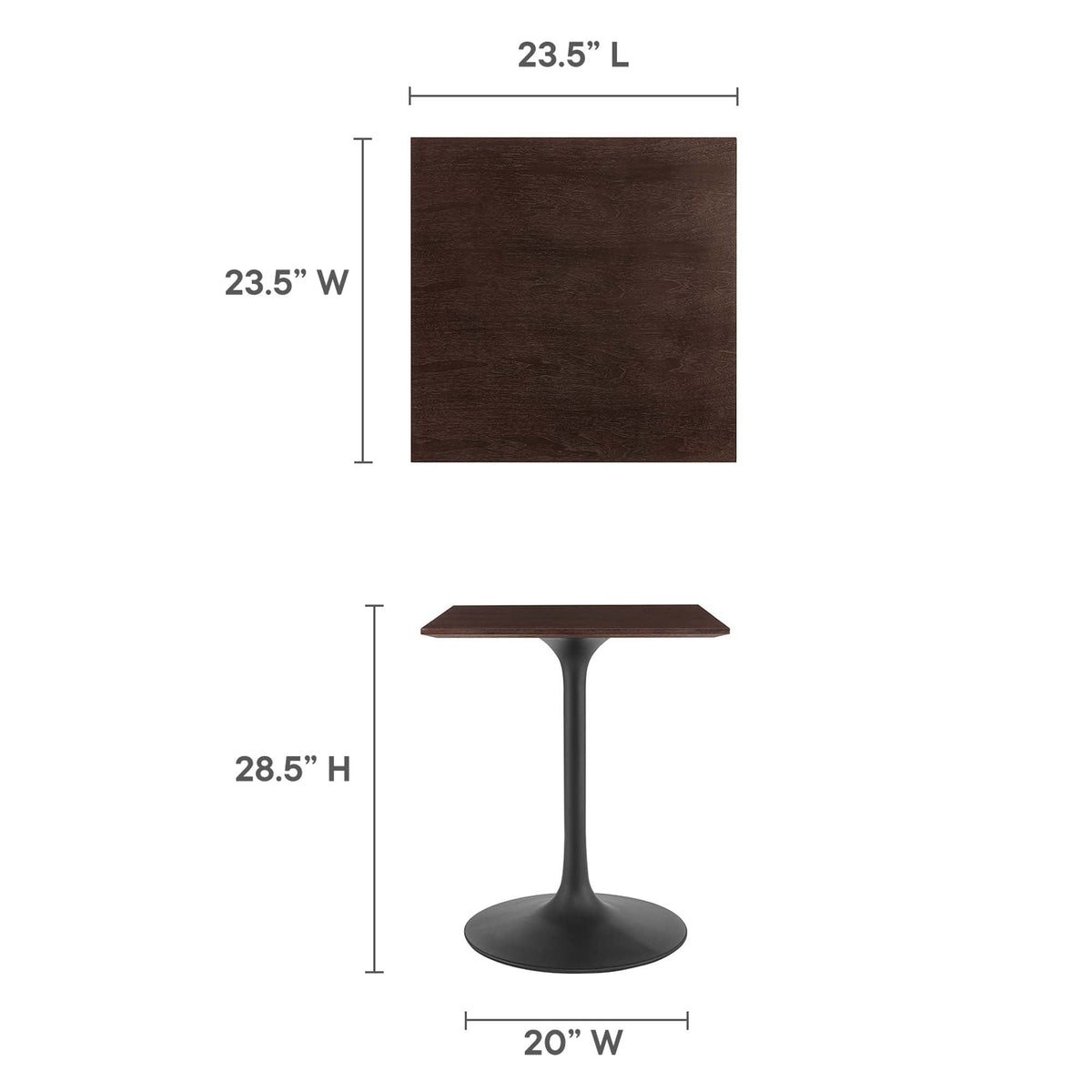Lippa Square Wood Dining Table
