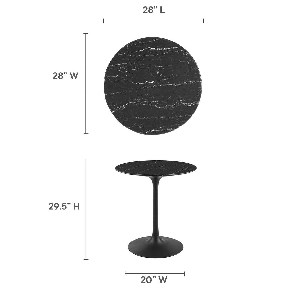 Lippa Round 28" Dining Table