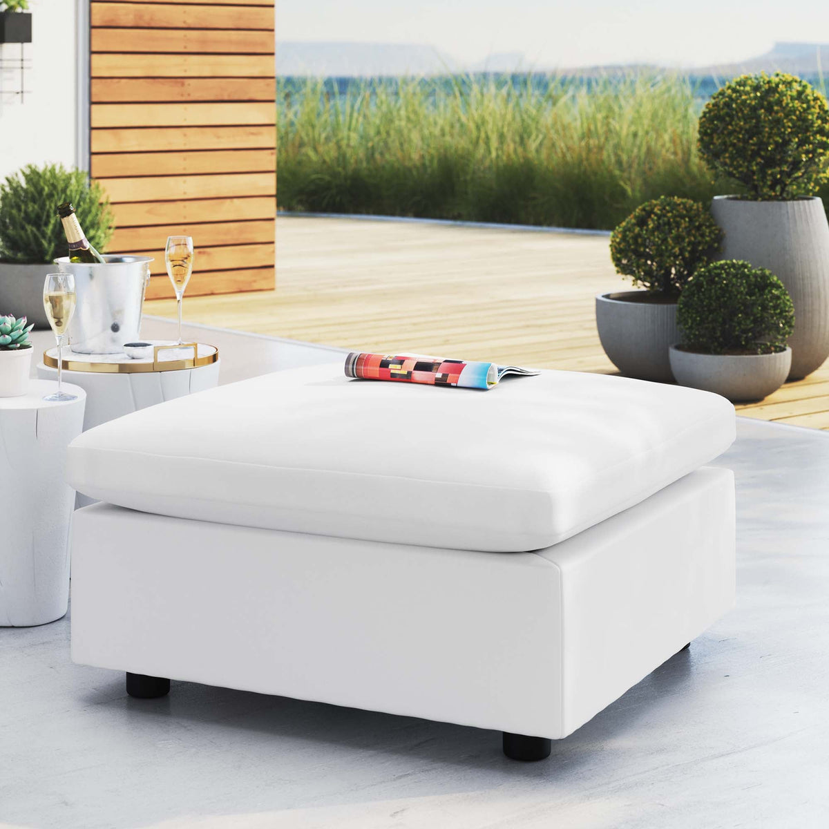 Commix Sunbrella® Outdoor Patio Ottoman - view 15