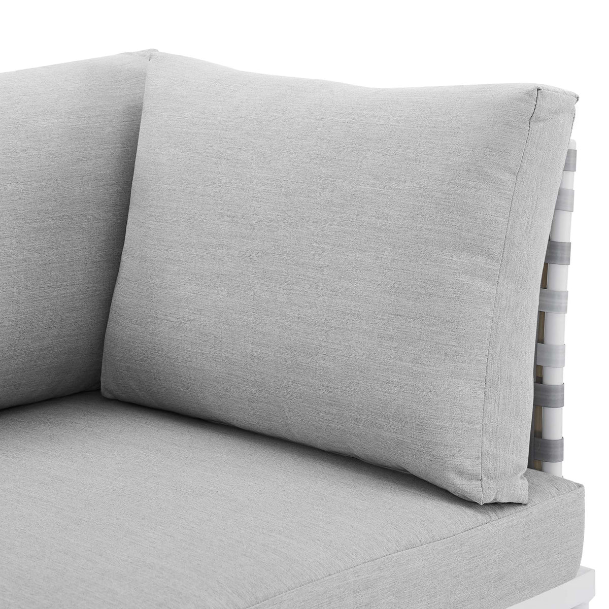 Harmony Sunbrella® Basket Weave Outdoor Aluminum Loveseat