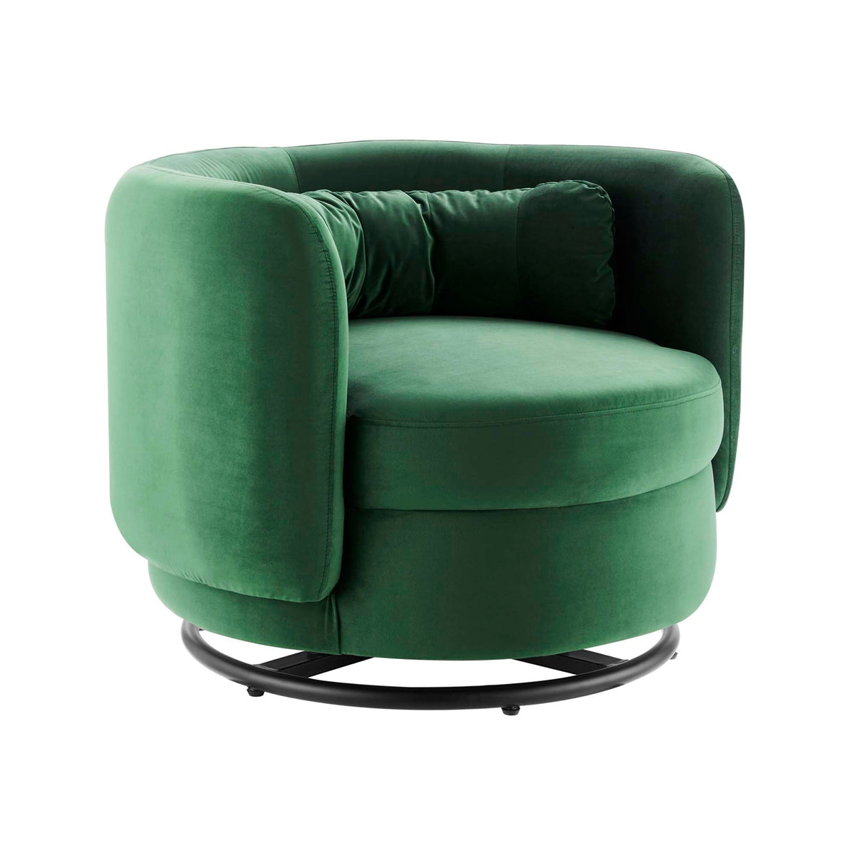Relish Performance Velvet Swivel Chair - view 1