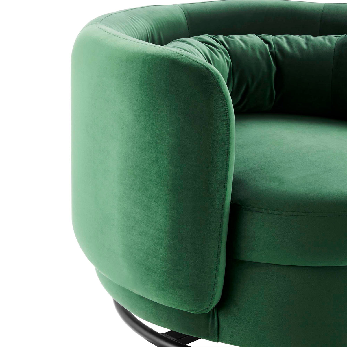 Relish Performance Velvet Swivel Chair - view 10