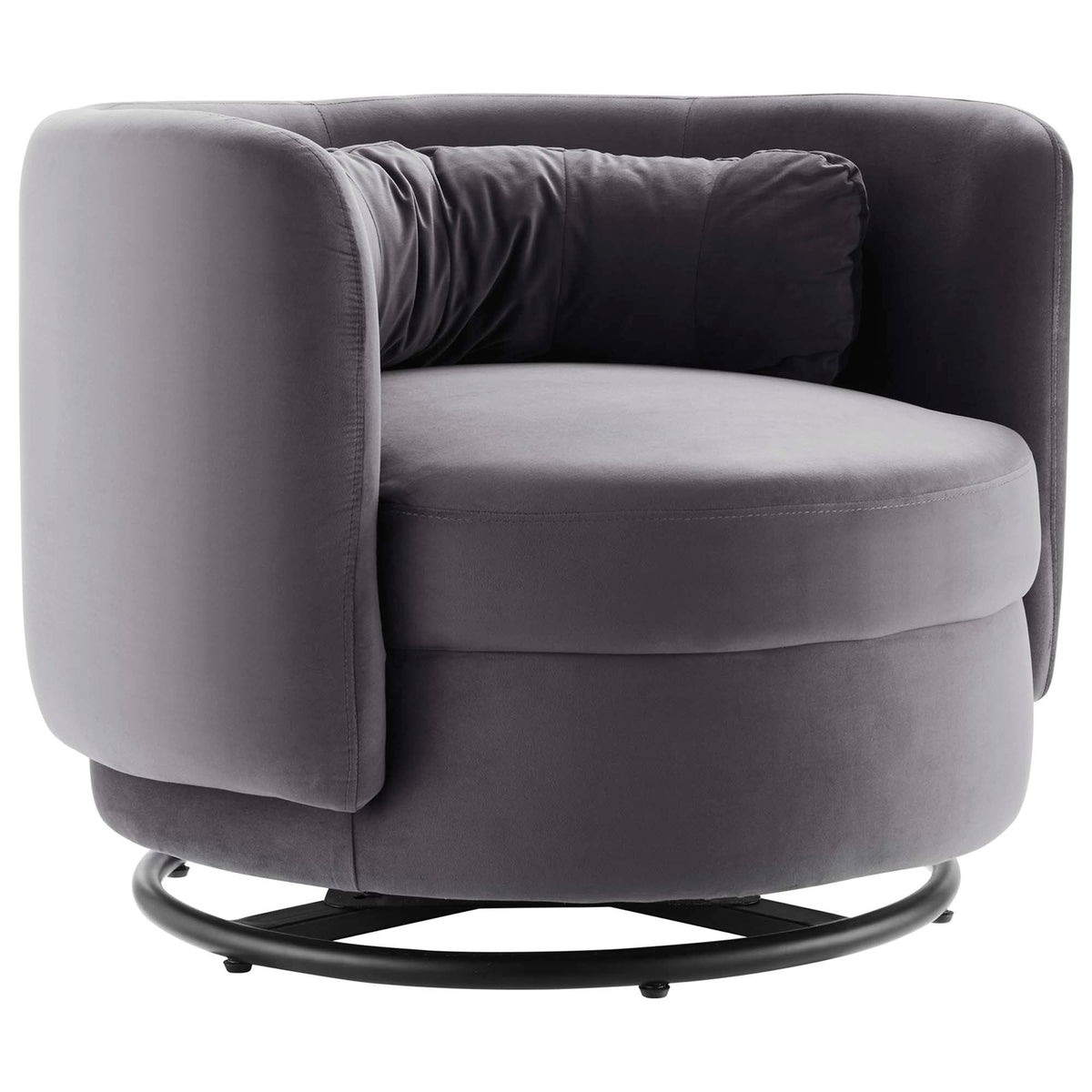 Relish Performance Velvet Swivel Chair - view 2