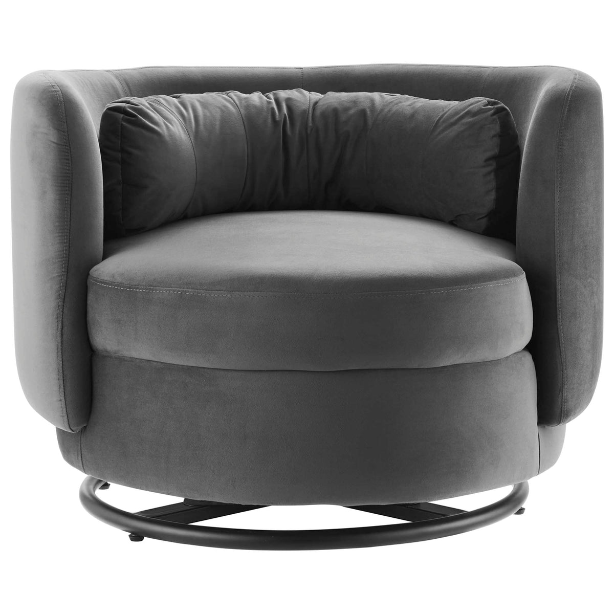 Relish Performance Velvet Swivel Chair - view 14