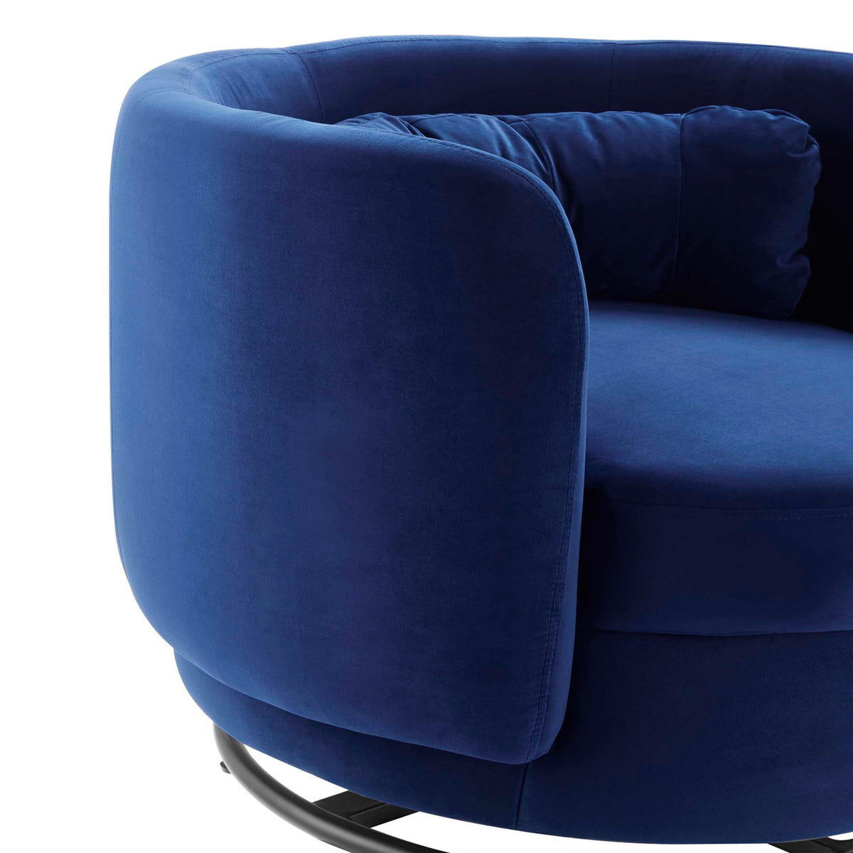 Relish Performance Velvet Swivel Chair - view 12