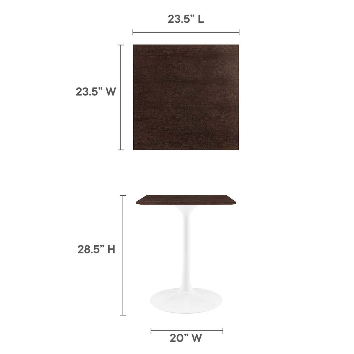 Lippa Square Wood Dining Table