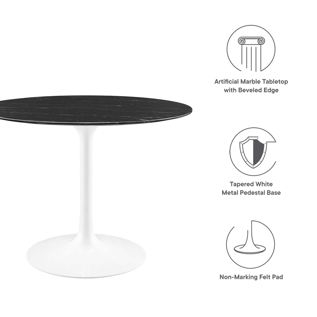 Lippa Round 40" Dining Table - view 35