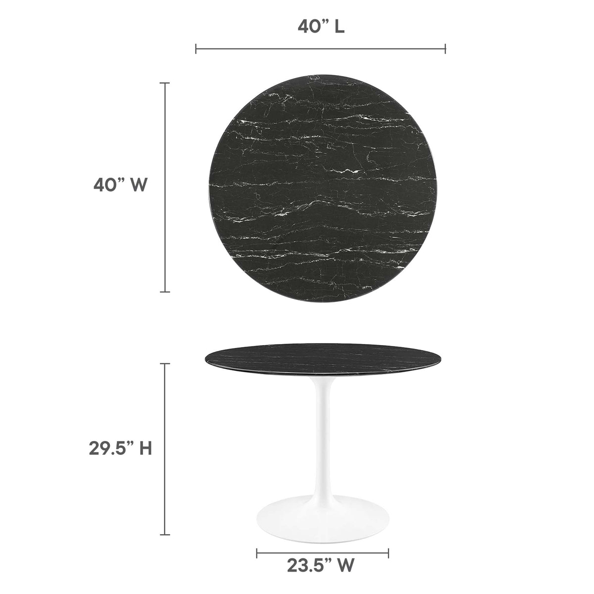 Lippa Round 40" Dining Table - view 44