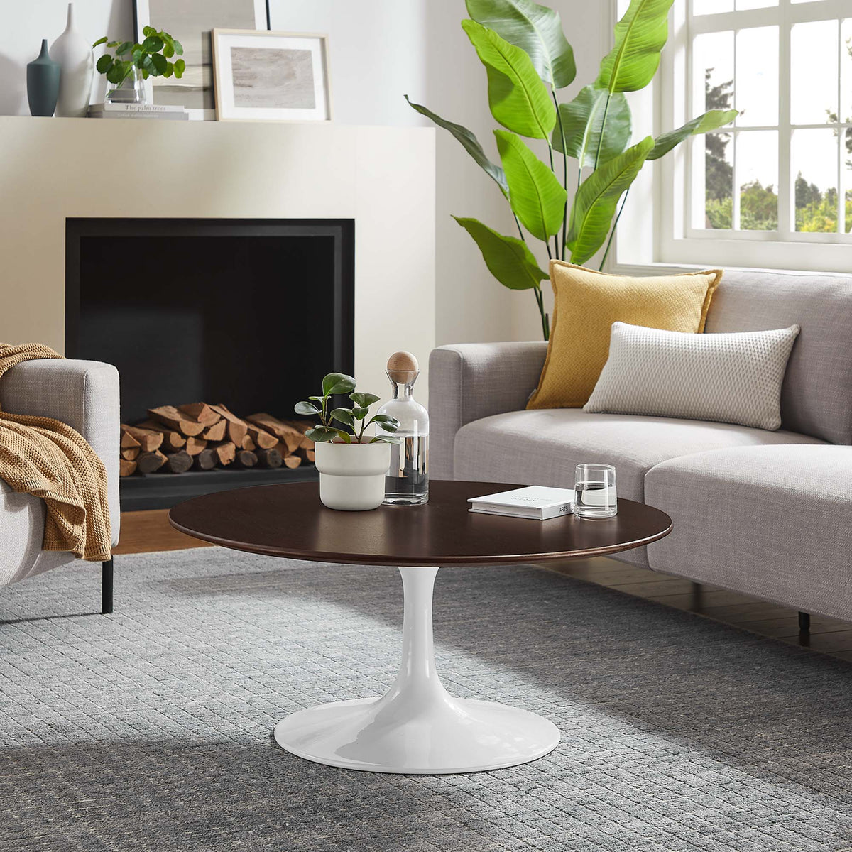 Lippa Round Wood Coffee Table