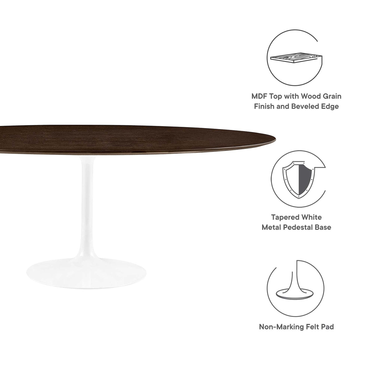 Lippa Oval Wood Dining Table