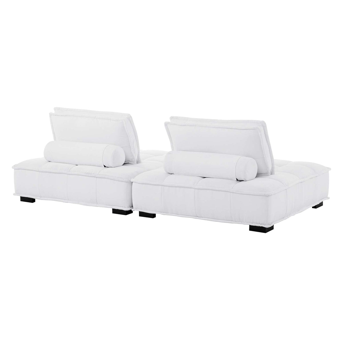Saunter 2-Piece Tufted Fabric Fabric Loveseat - view 6