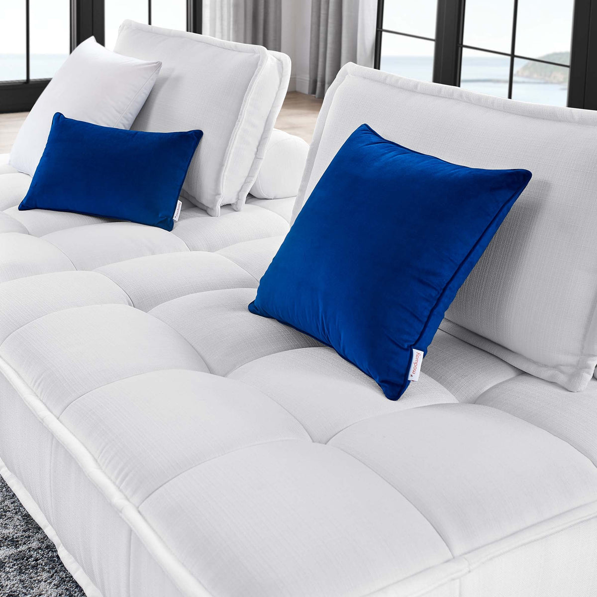 Saunter 2-Piece Tufted Fabric Fabric Loveseat - view 10