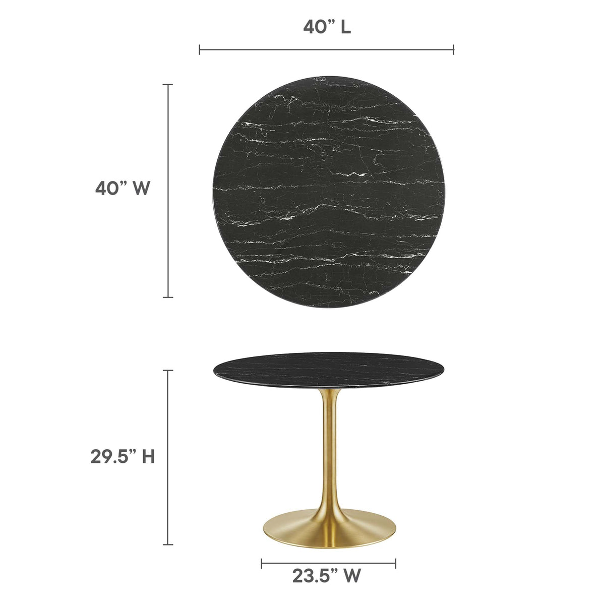 Lippa Round 40" Dining Table - view 36