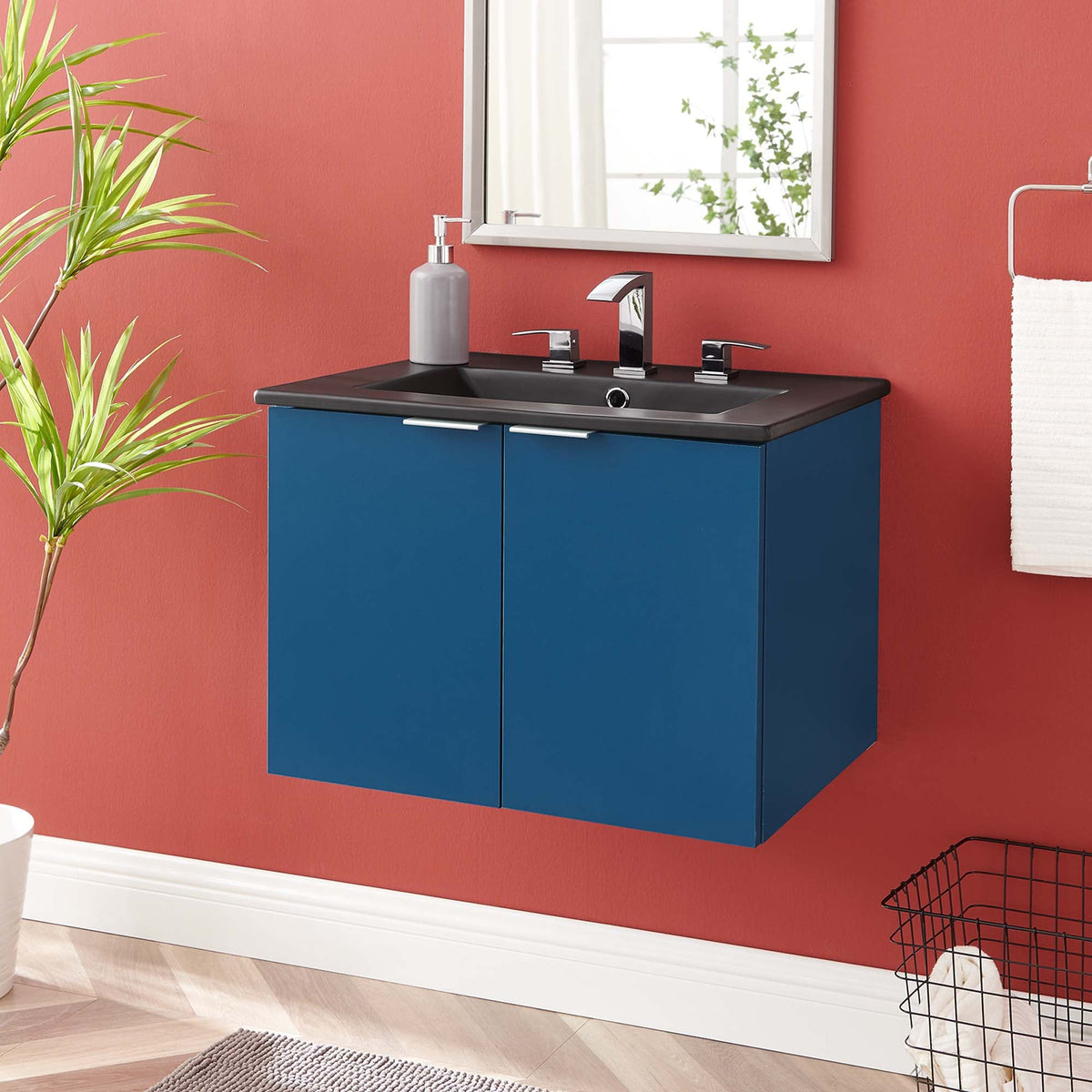 Maybelle Wall-Mount Bathroom Vanity Basin Included