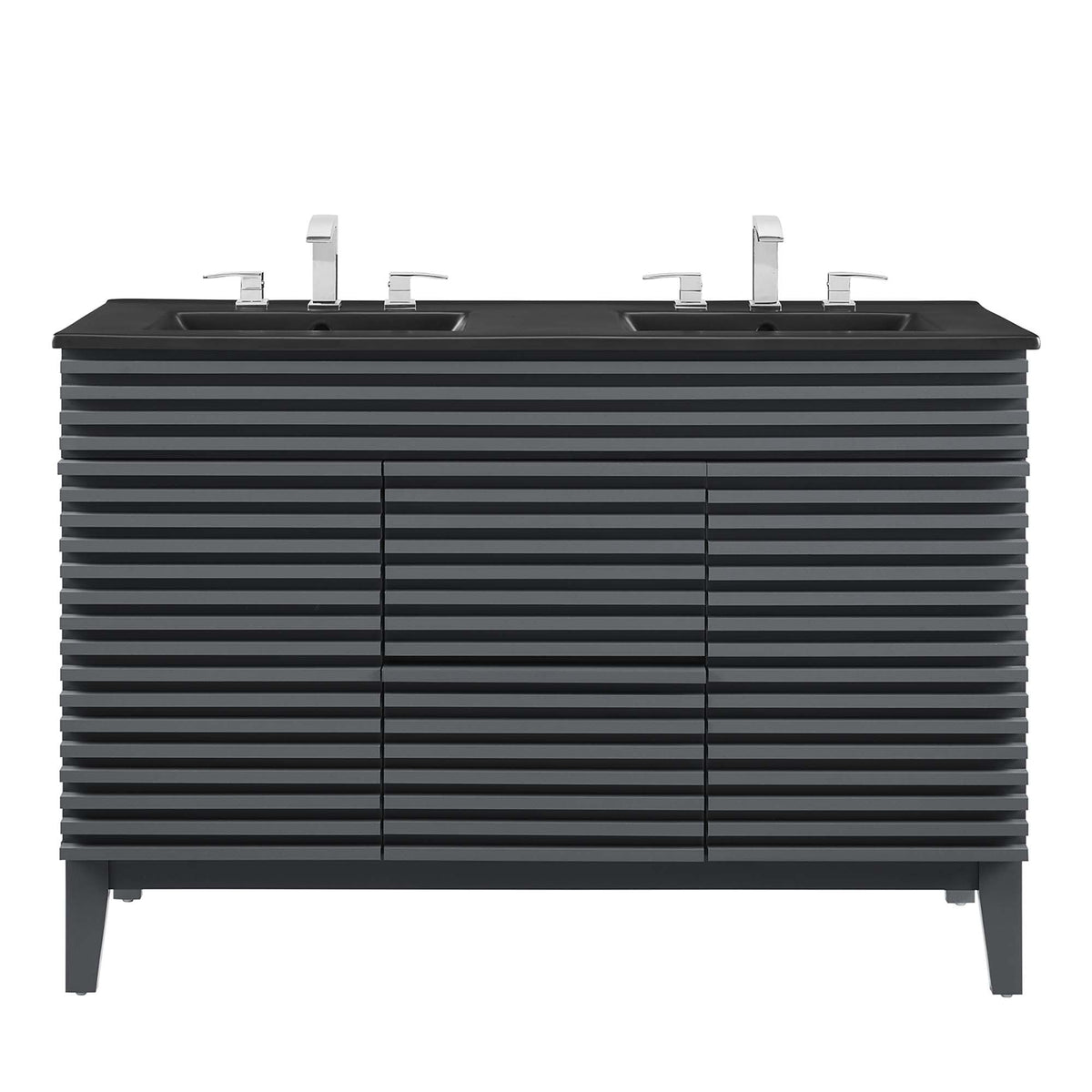 Render 48" Bathroom Vanity with Black Basin Included - view 30