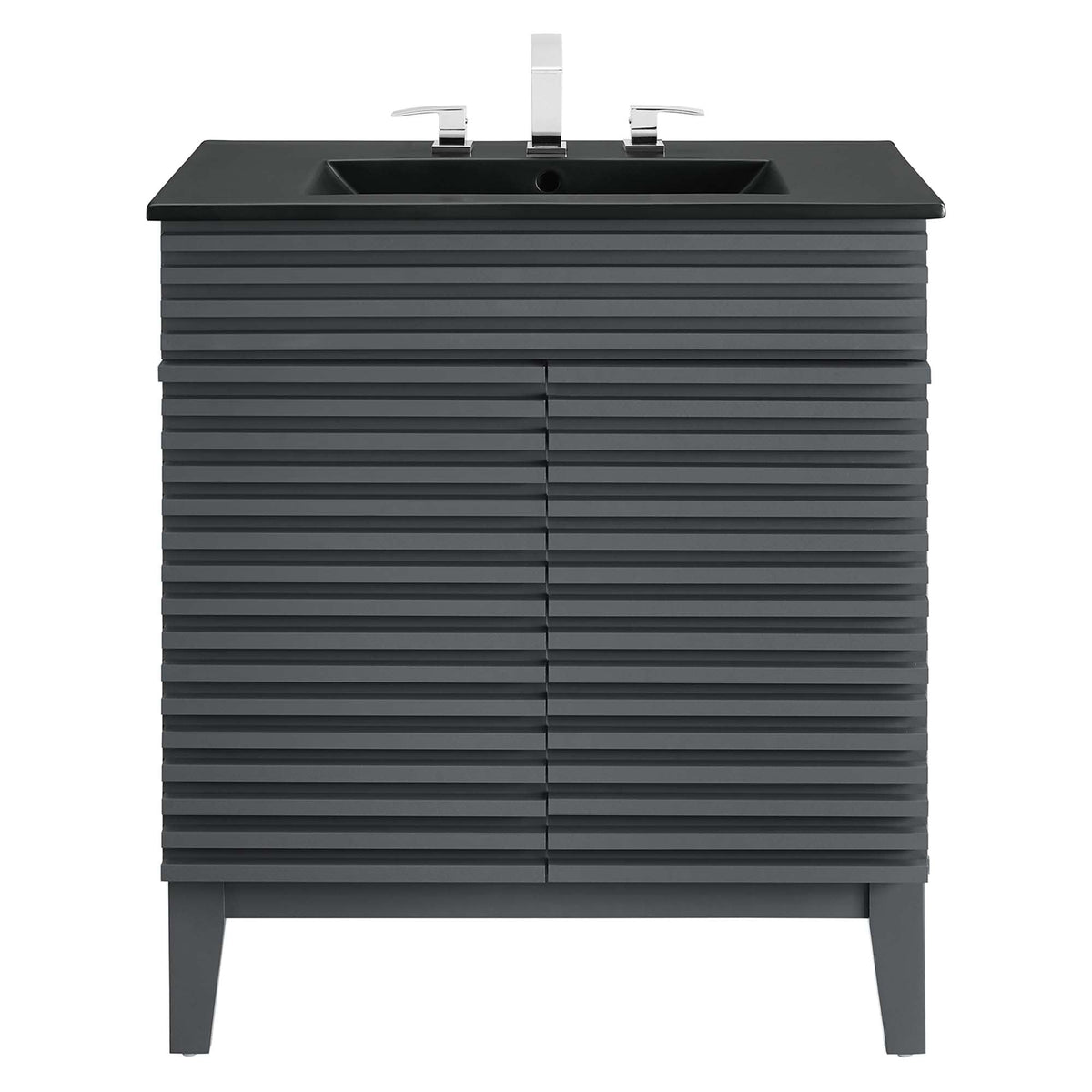 Render Bathroom Vanity with Black Basin Included