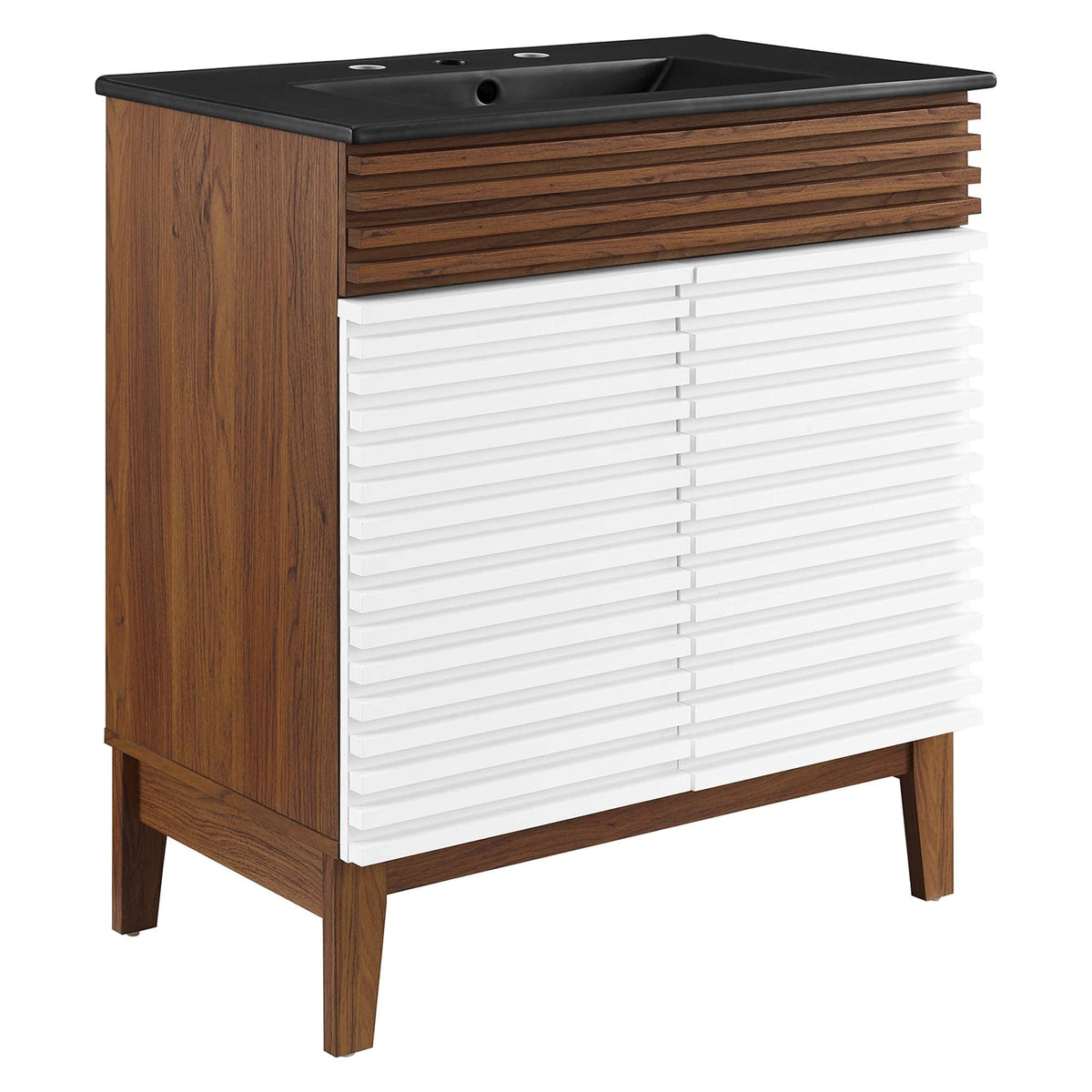 Render Bathroom Vanity with Black Basin Included