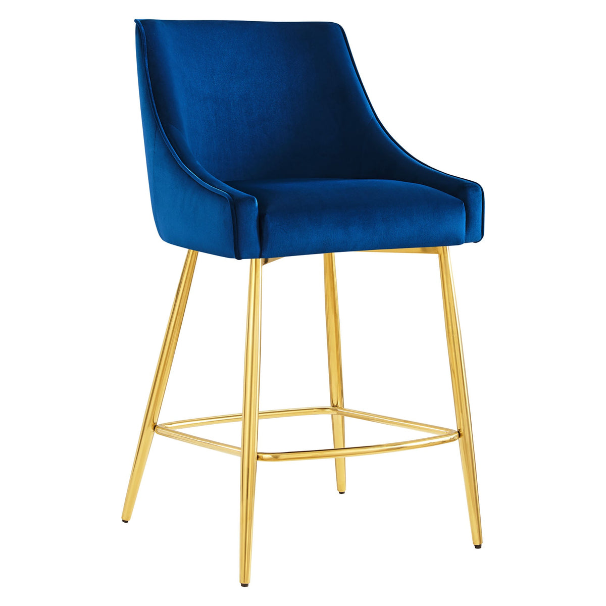 Discern Performance Velvet Counter Stool - view 1