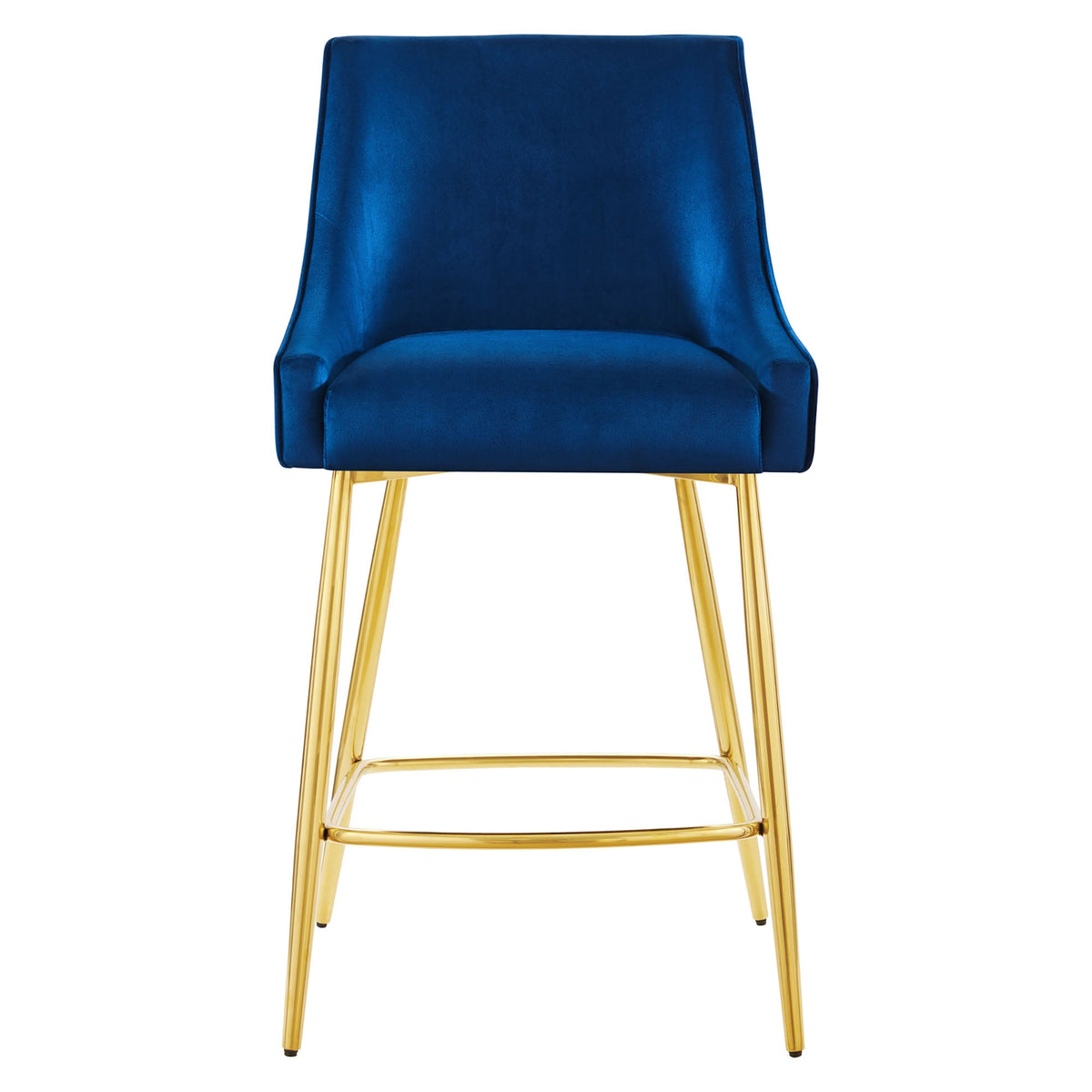 Discern Performance Velvet Counter Stool - view 2
