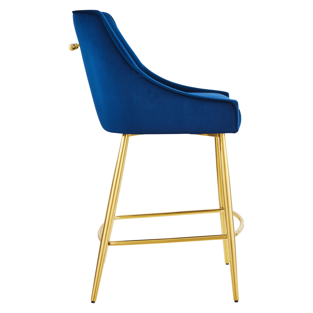Discern Performance Velvet Counter Stool - view 3