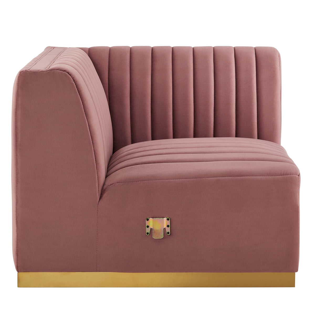 Conjure Channel Tufted Performance Velvet Right Corner Chair - view 7