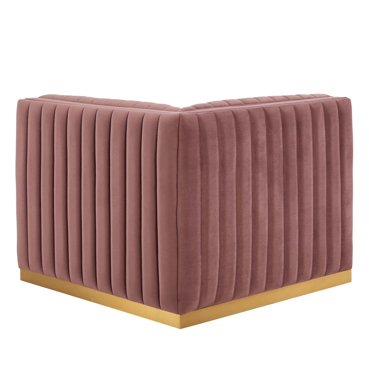Conjure Channel Tufted Performance Velvet Right Corner Chair - view 12