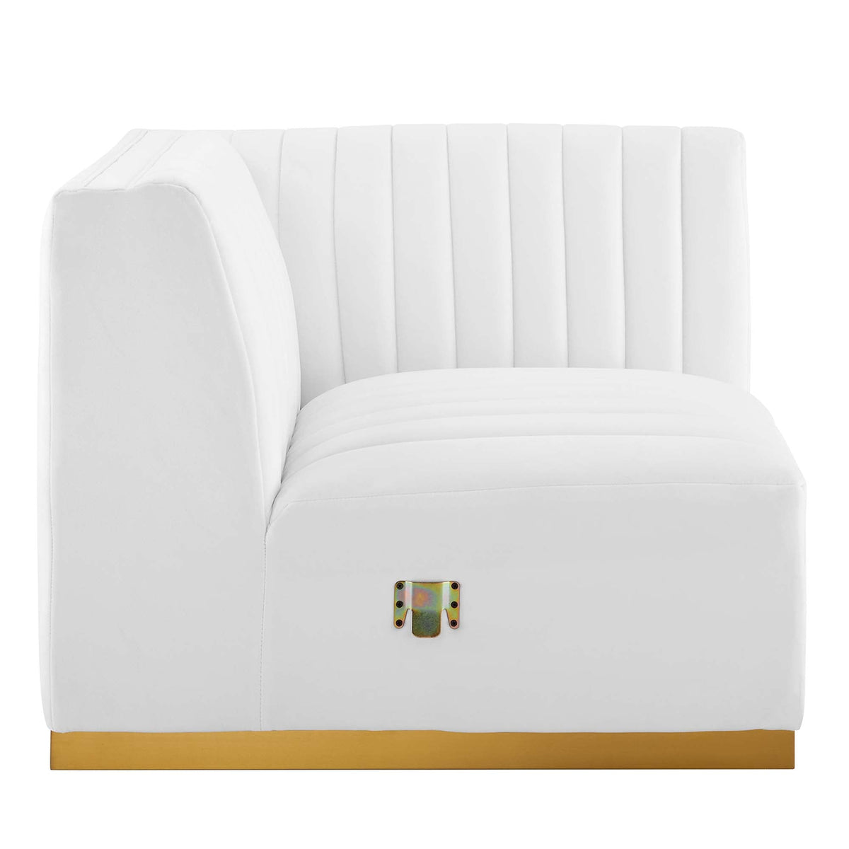 Conjure Channel Tufted Performance Velvet Right Corner Chair - view 10