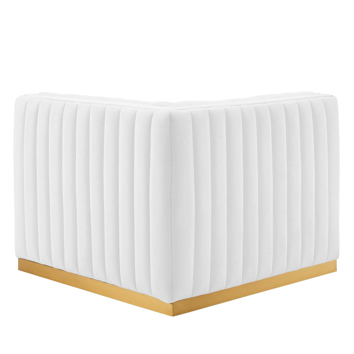 Conjure Channel Tufted Performance Velvet Right Corner Chair - view 15