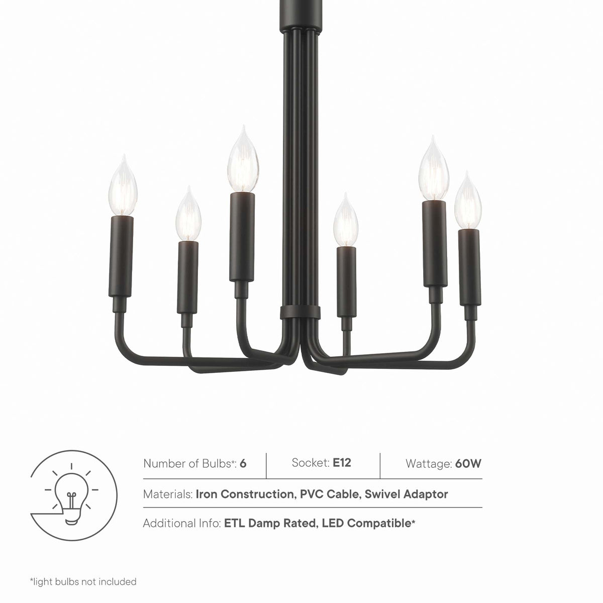 Rekindle 6-Light Chandelier - view 16