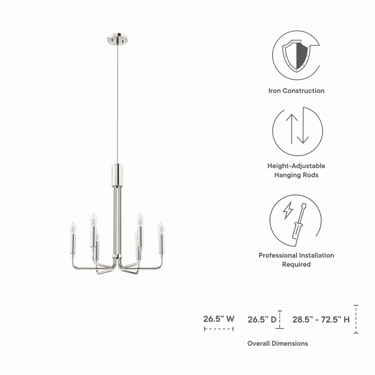 Rekindle 6-Light Chandelier - view 20