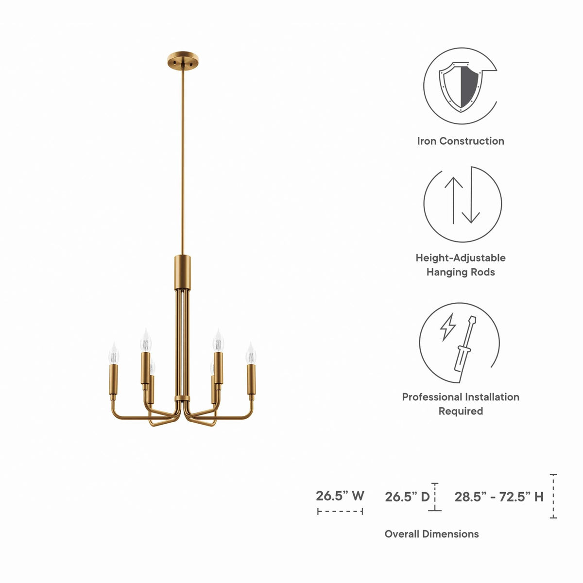 Rekindle 6-Light Chandelier - view 21