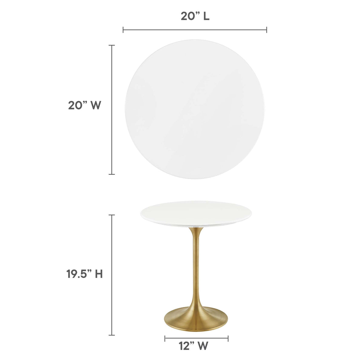 Lippa Round Wood Side Table