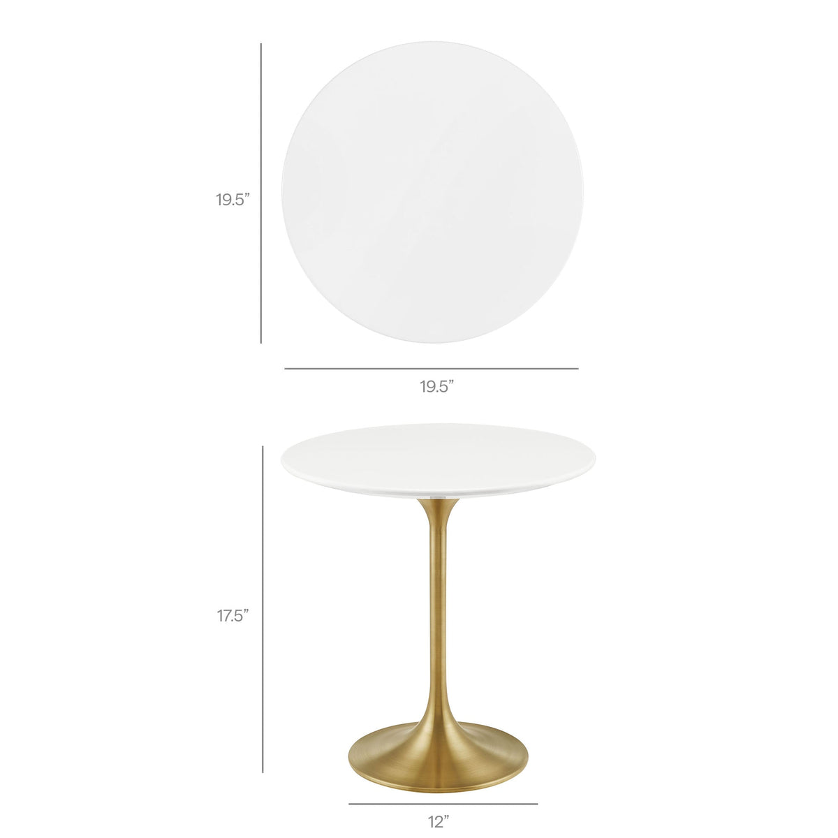 Lippa 20" Round Wood Side Table