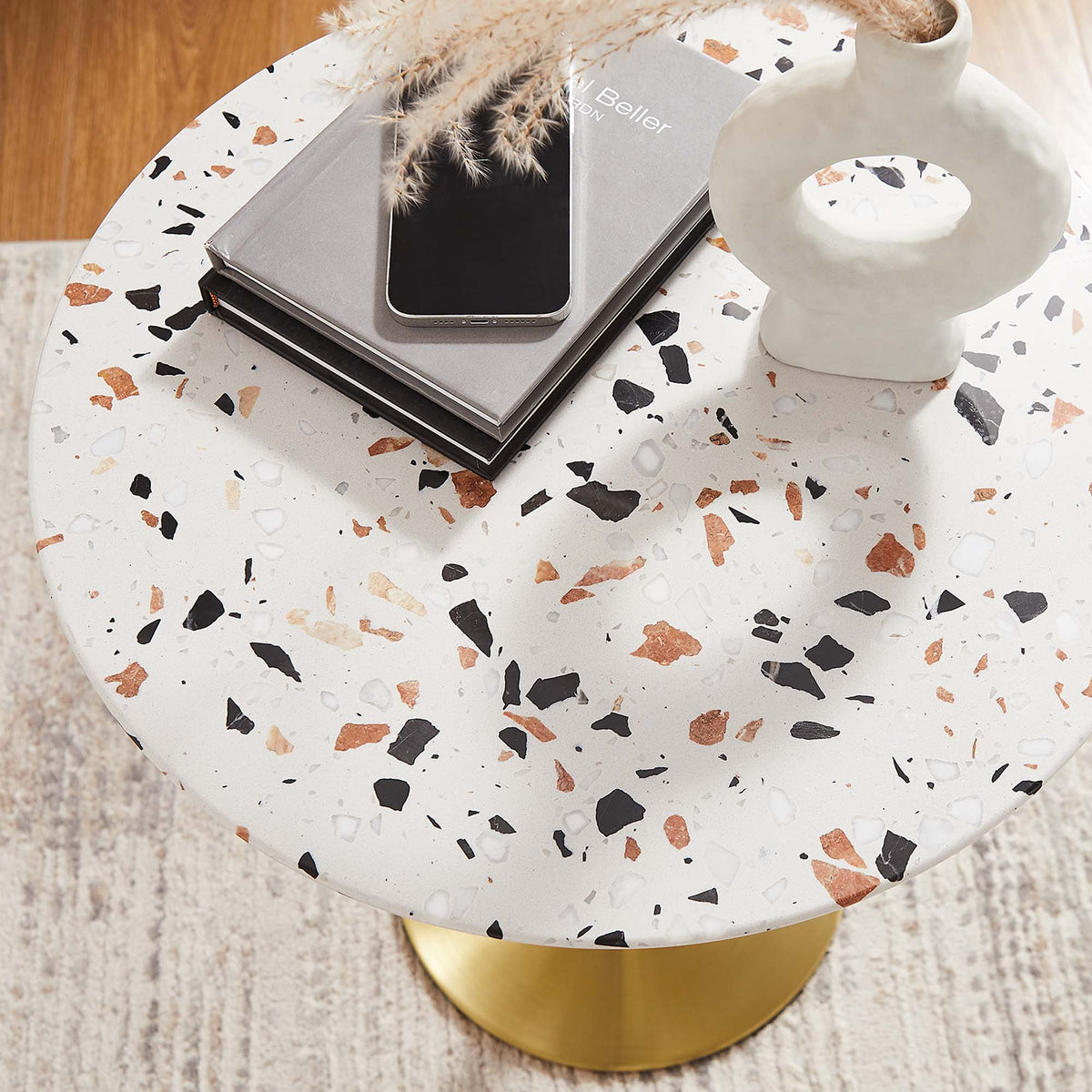 Lippa Round Terrazzo Side Table - view 17
