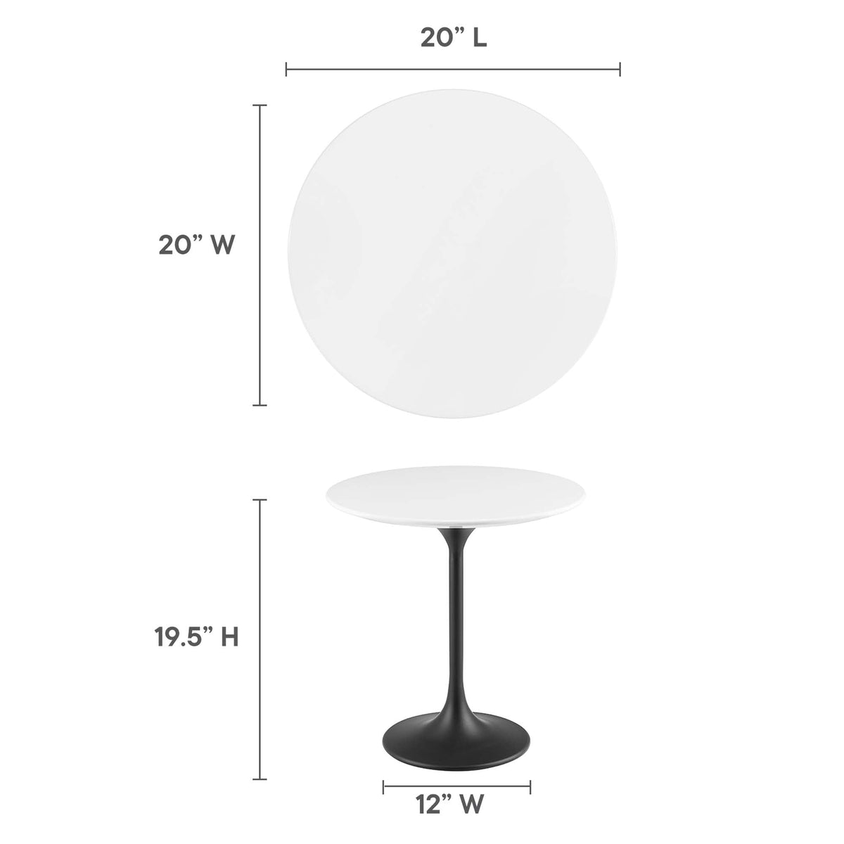 Lippa Round Wood Side Table