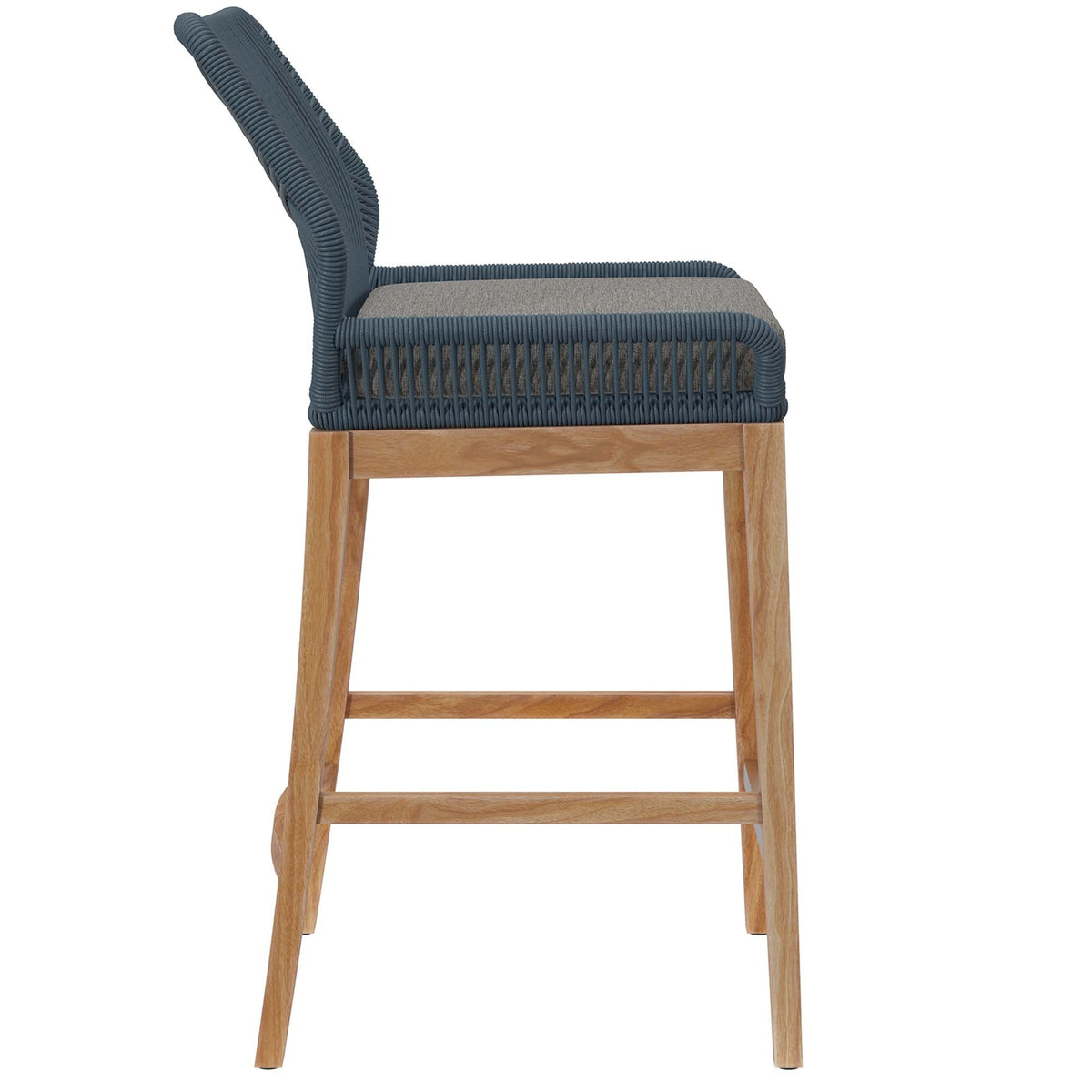 Wellspring Outdoor Patio Teak Wood Bar Stool - view 4