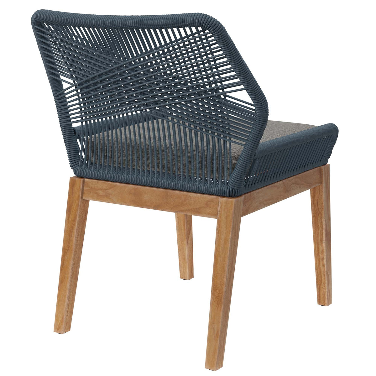 Wellspring Outdoor Patio Teak Wood Dining Chair - view 7