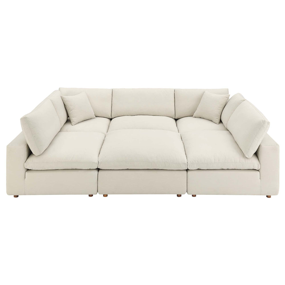 Commix 6-Piece Down Filled Overstuffed Sectional Sofa
