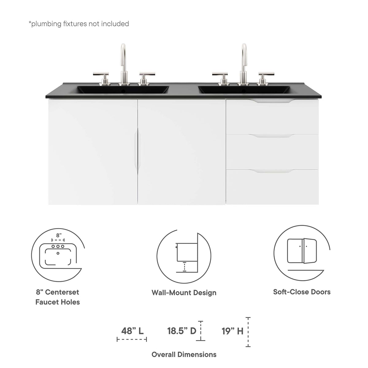 Vitality Bathroom Vanity Basin Included